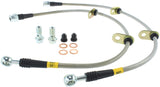 StopTech 90-93 Acura Integra / 90-91 Honda CRX Si Rear Disc Rear SS Brake Lines - 950.40504