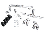 AWE Tuning MK8 Volkswagen Golf R 3in Track Edition Quad Exhaust - Diamond Black Tips - 3020-43658