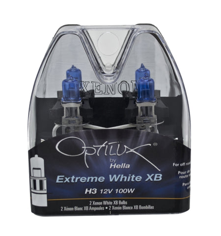 Hella Optilux H3 12V / 100W Xenon White XB Light Bulb - H71070181