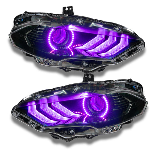 Oracle 18-21 Ford Mustang DRL Upgrade w/ Halo Kit - ColorSHIFT w/ BC1 Controller - 1348-335