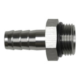 DeatschWerks 10AN ORB Male to 1/2in Male Triple Barb Fitting (Incl O-Ring) - Anodized DW Titanium - 6-02-0518