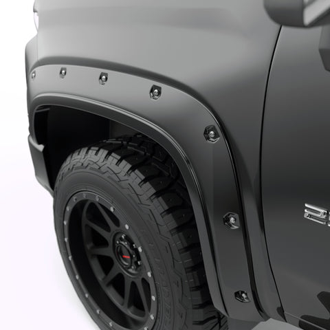 EGR 20-23 Chevrolet Silverado 2500Hd/3500Hd Traditional Bolt-On Look Fender Flares Black Set Of 4 - 791884-GBA
