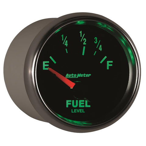 AutoMeter Gauge Fuel Level 2-1/16in. 73 Ohm(e) to 10 Ohm(f) Elec Gs - 3815