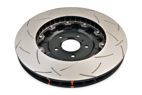 DBA 09-11 Nissan GTR R-35 Front Slotted 5000 Series 2 Piece Rotor Assembled w/ Black Hat - 52320BLKS