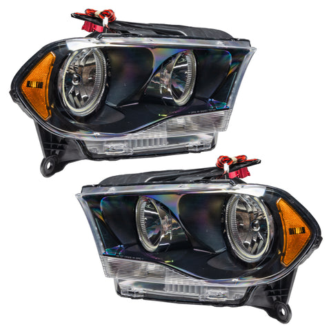 Oracle 11-13 Dodge Durango SMD HL Halogen - Black - ColorSHIFT w/ 2.0 Controller - 7102-333