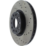 StopTech 06-13 Audi A3/08-09 TT / 06-09 VW GTI Mk V Cryo-Stop Left Front Drilled Rotor - 128.33098CL