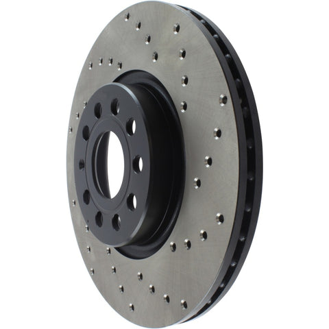 StopTech 06-13 Audi A3/08-09 TT / 06-09 VW GTI Mk V Cryo-Stop Left Front Drilled Rotor - 128.33098CL