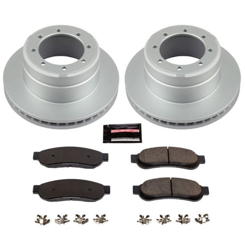 Power Stop 05-10 Ford F-350 Super Duty Rear Z17 Evolution Geomet Coated Brake Kit - CRK4593