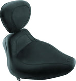 Mustang 84-06 Harley Standard Rear Tire Harley Sport Touring Solo Seat w/Driver Backrest - Black - 79278