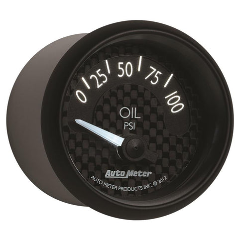 Autometer GT Series 52mm Short Sweep Electronic 0-100 psi Oil Pressure - 8027
