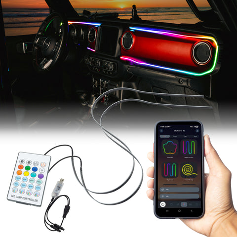 ORACLE Lighting Jeep Wrangler JL / Gladiator JT ColorSHIFT Fiber Optic LED Interior Kit - 4236-333