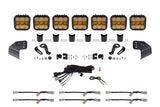 Diode Dynamics Bronco SS5 Sport CrossLink Windshield - Yellow Combo Lightbar Kit - DD7233