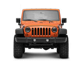 Raxiom 97-18 Jeep Wrangler TJ/JK Axial Series LED Headlights- Black Housing (Clear Lens) - J108039