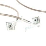 Rugged Ridge Brake Hose Kit Braided Stainless 07-18 Jeep Wrangler - 16734.10