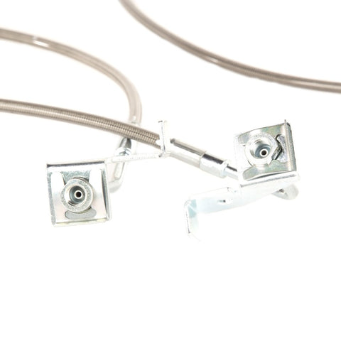 Rugged Ridge Brake Hose Kit Braided Stainless 07-18 Jeep Wrangler - 16734.10