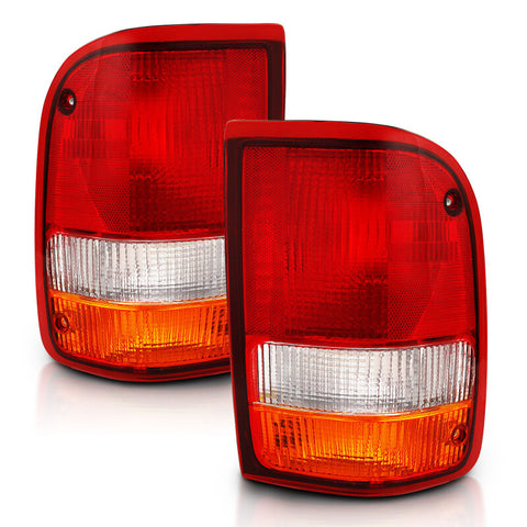 ANZO 1993-1997 Ford Ranger Tail Light Red/Clear (OE) - 311310