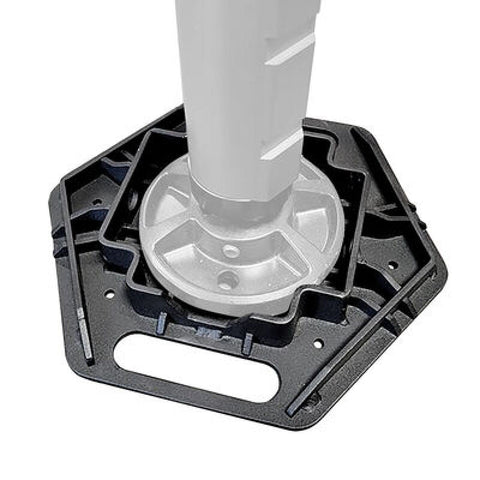 Go Rhino Xventure Gear El Gato Base Plate - Blk - XG-RJ50040B