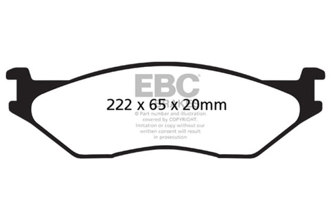 EBC 02-05 Ford Econoline E550 Yellowstuff Front Brake Pads - DP41653R