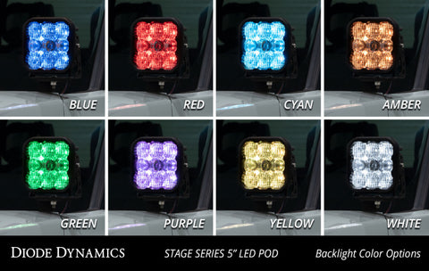 Diode Dynamics 2022 Toyota Tundra C2 Sport Stage Series Ditch Light Kit - Yellow Combo - DD7390