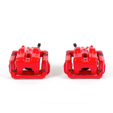 Power Stop 06-15 Mazda MX-5 Miata Rear Red Calipers w/Brackets - Pair - S3322