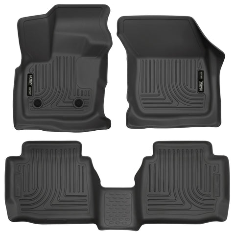 Husky Liners 17 Ford Fusion / 17 Lincoln MKZ Black Front and 2nd Row Floor Liners - 98791