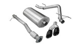 Corsa 2009-2009 Chevrolet Silverado Crew Cab/Short Bed 1500 4.8L V8 Black Sport Cat-Back Exhaust - 14904BLK