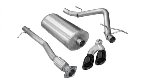 Corsa 2009-2009 Chevrolet Silverado Crew Cab/Short Bed 1500 4.8L V8 Black Sport Cat-Back Exhaust - 14904BLK
