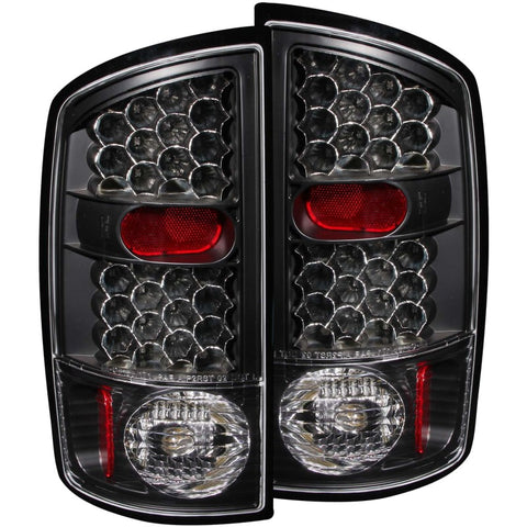 ANZO 2002-2005 Dodge Ram 1500 LED Taillights Black - 311018