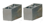 Fabtech 5in Rear Leaf Spring Block Kit - 3in Wide Flat Style - FTSBK53