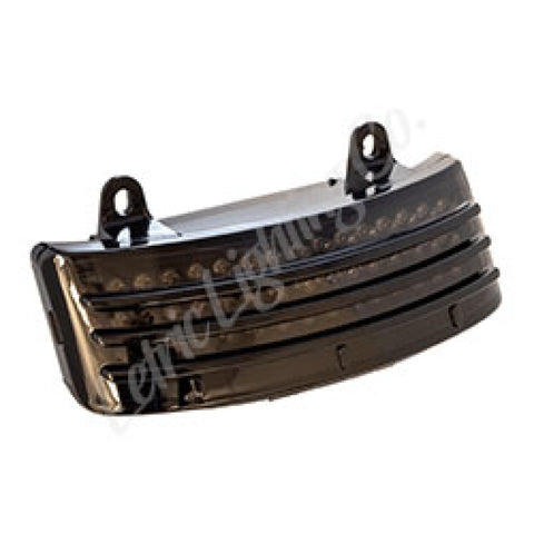 Letric Lighting Tri-Bar Fndr Taillight LED Smoke - LLC-TB-MPS