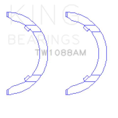 King Engine Bearings VW DKTA EA 888 GEN III Thrust Washer Set - TW1088AM