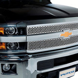 Putco 15-19 Chevy Silverado HD Punch Stainless Steel Grilles - 84201