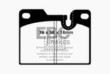 EBC 79-88 Porsche 924 2.0 Turbo Yellowstuff Rear Brake Pads - DP4346R