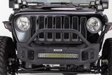 Go Rhino 07-20 Jeep Wrangler JL/JLU/JK/JKU/Gladiator JT Rockline Front Stubby Bumper w/ Overrider - 331101T