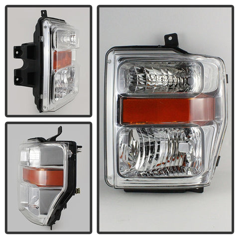 xTune Ford F250/350/450 Super Duty 08-10 OEM Headlights Chrome HD-JH-FS08-AM-C - 9022401