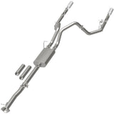MagnaFlow Stainless Cat-Back Exhaust 2015 Chevy Silverado 2500HD 6.0L Dual Split Rear Exit 4in - 19027