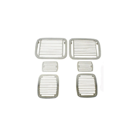 Rugged Ridge 87-95 Jeep Wrangler YJ Billet Style Stone Guard Set - 11102.04