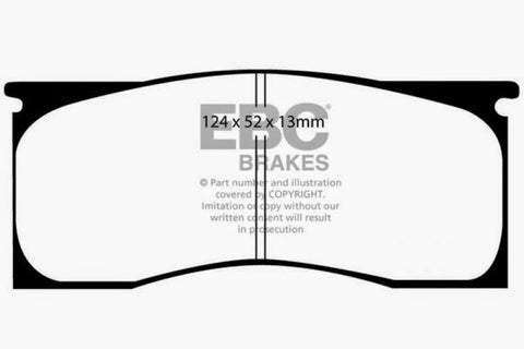 EBC 65-69 Dodge Dart 2.8 Greenstuff Front Brake Pads - DP21157