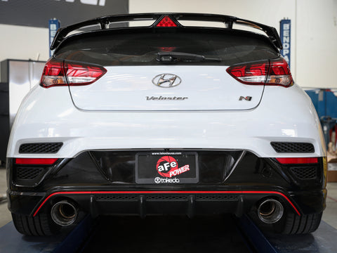 aFe Power Axle Back Exhaust - 19-20 Hyundai Veloster N L4-2.0L (t) w/ Polished tips - 49-37007-P