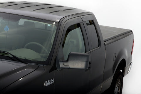 AVS 04-14 Ford F-150 Supercab Ventvisor Low Profile Deflectors 4pc - Smoke - 894009