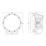 Rigid Industries 360-Series 6in LED Off-Road Spot Beam - RGBW - C36412