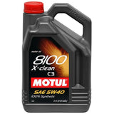 Motul 1L Synthetic Engine Oil 8100 5W40 X-CLEAN C3 -505 01-502 00-505 00-LL04 - 102786