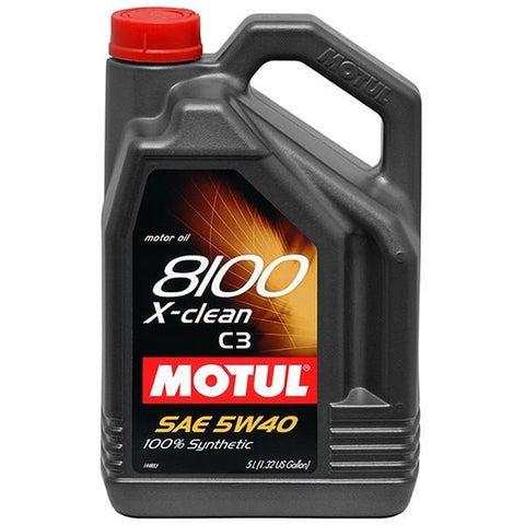 Motul 1L Synthetic Engine Oil 8100 5W40 X-CLEAN C3 -505 01-502 00-505 00-LL04 - 102786