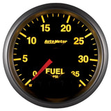 Autometer Elite 2-1/16in 0-35 PSI Fuel Pressure Stepper Motor w/ Peak & Warn - 5661