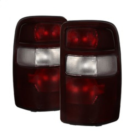 xTune GMC Yukon 00-06 OEM Style Tail Lights w/ Black Rim Red Smoked ALT-JH-CSUB00-OE-RSM - 9028809