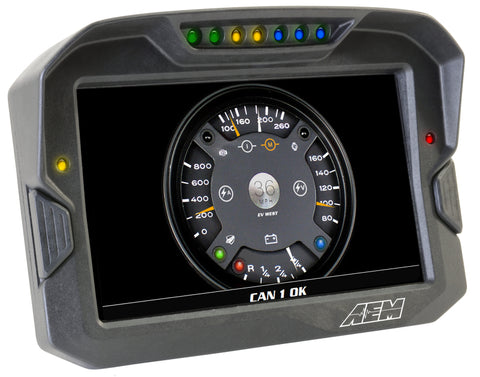 AEM CD-7 Non Logging GPS Enabled Race Dash Carbon Fiber Digital Display w/o VDM (CAN Input Only) - 30-5702