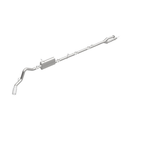 MagnaFlow Sys C/B 11-15 Ford Super Duty F250 6.2L EC CC, SS 3.5in Single Rear Pass Side Ext 5in Tip - 19174