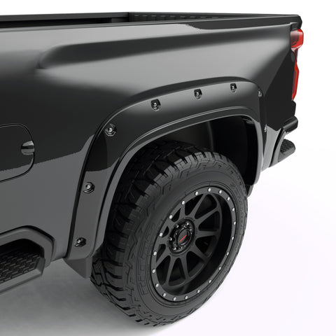 EGR 20-23 Chevrolet Silverado 2500Hd/3500Hd Traditional Bolt-On Look Fender Flares Black Set Of 4 - 791884-GBA