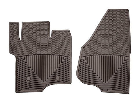 WeatherTech 2011-2016 Ford F-250/F-350/F-450/F-550 Front Rubber Mats - Cocoa - W203CO