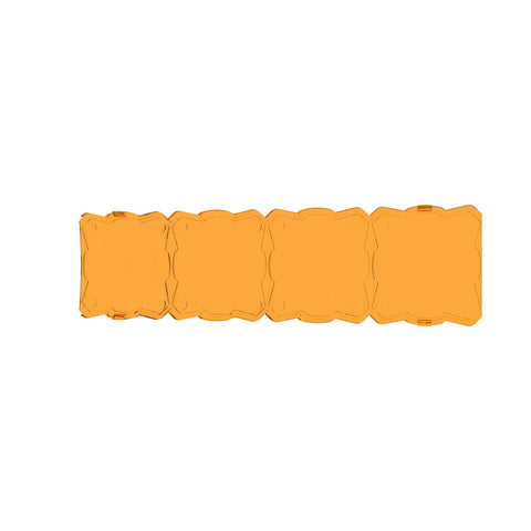 KC HiLiTES FLEX ERA LED Light Bar 10in. Light Shield - Amber (SHIELD ONLY) - 5333